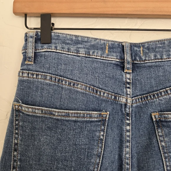 Free People Wales Wide Leg Cropped Button Fly Jeans, 25 - Picture 8 of 11